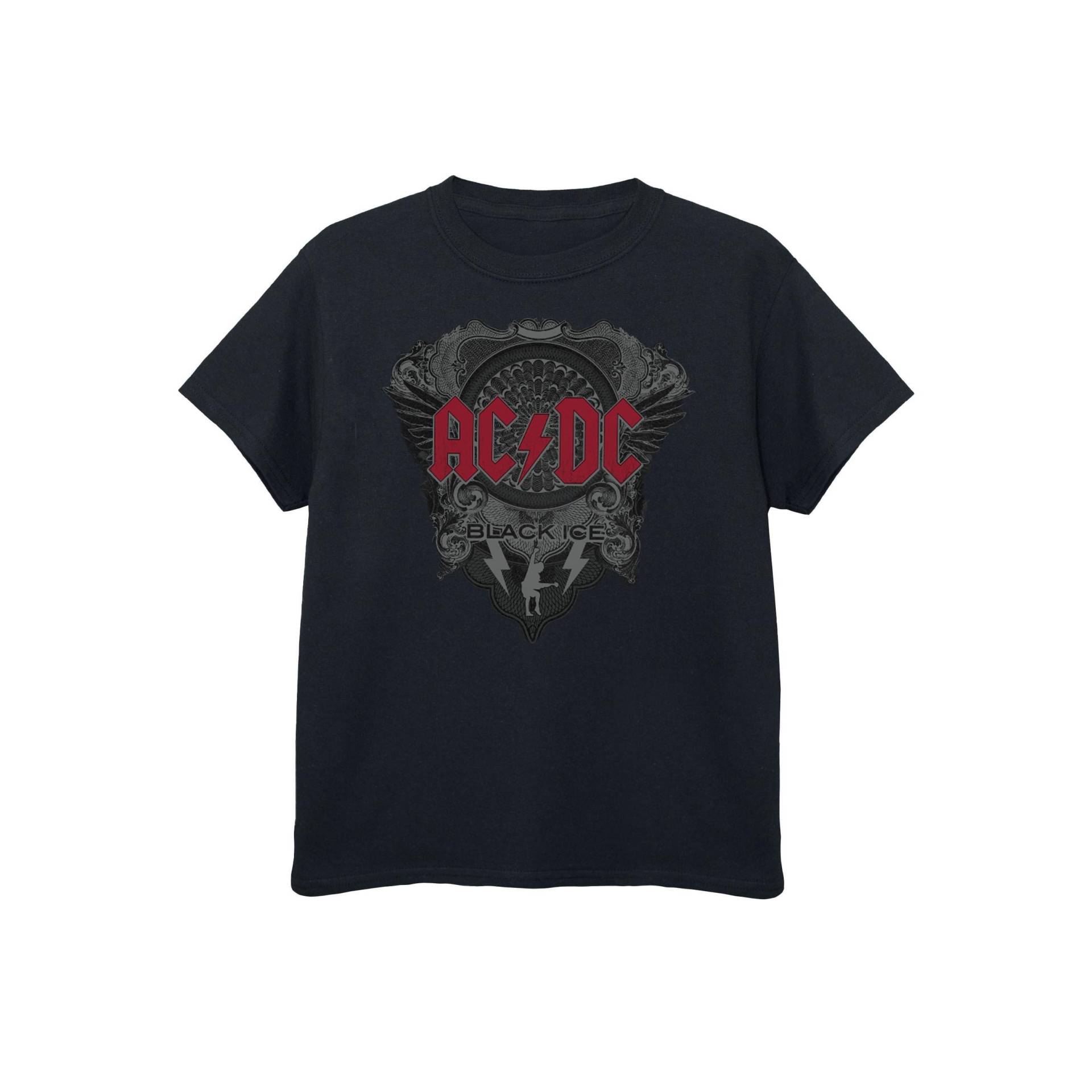 Acdc Black Ice Tshirt Jungen Schwarz 152-158 von AC/DC