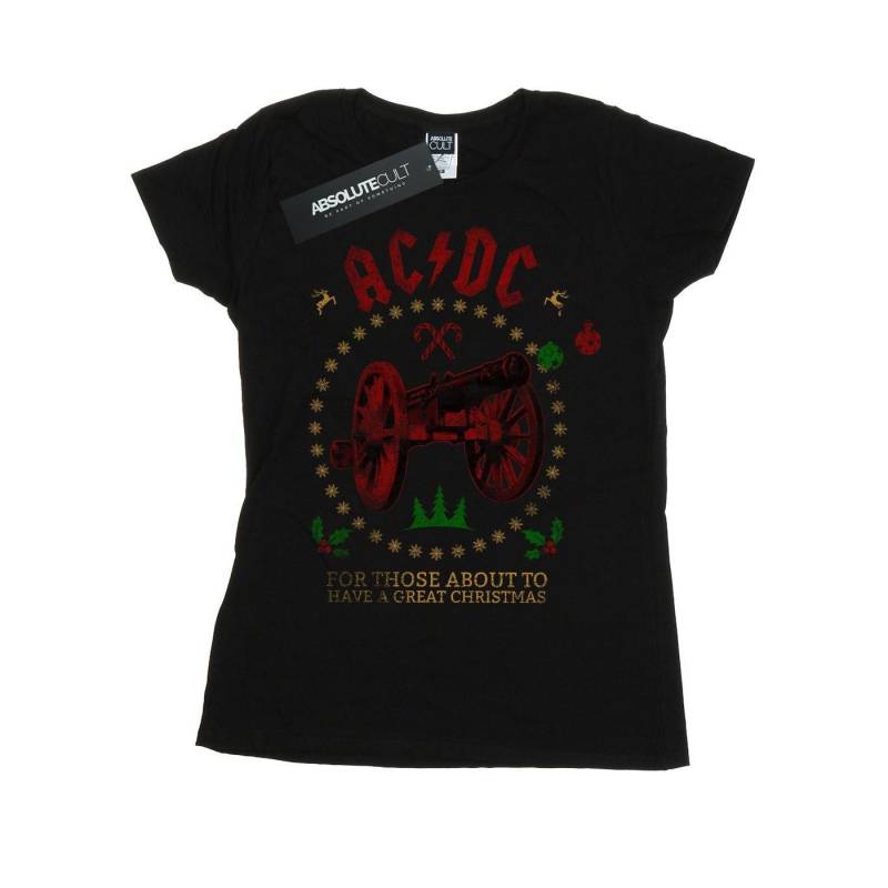 Acdc Christmas For Those Tshirt Damen Schwarz L von AC/DC