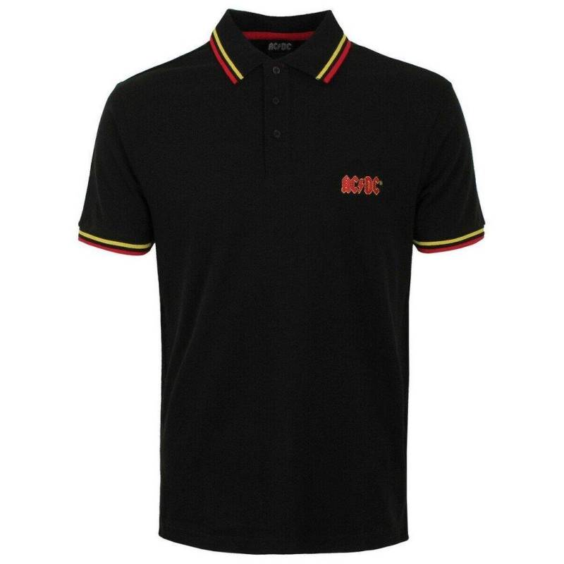 Acdc Classic Poloshirt Damen Schwarz L von AC/DC