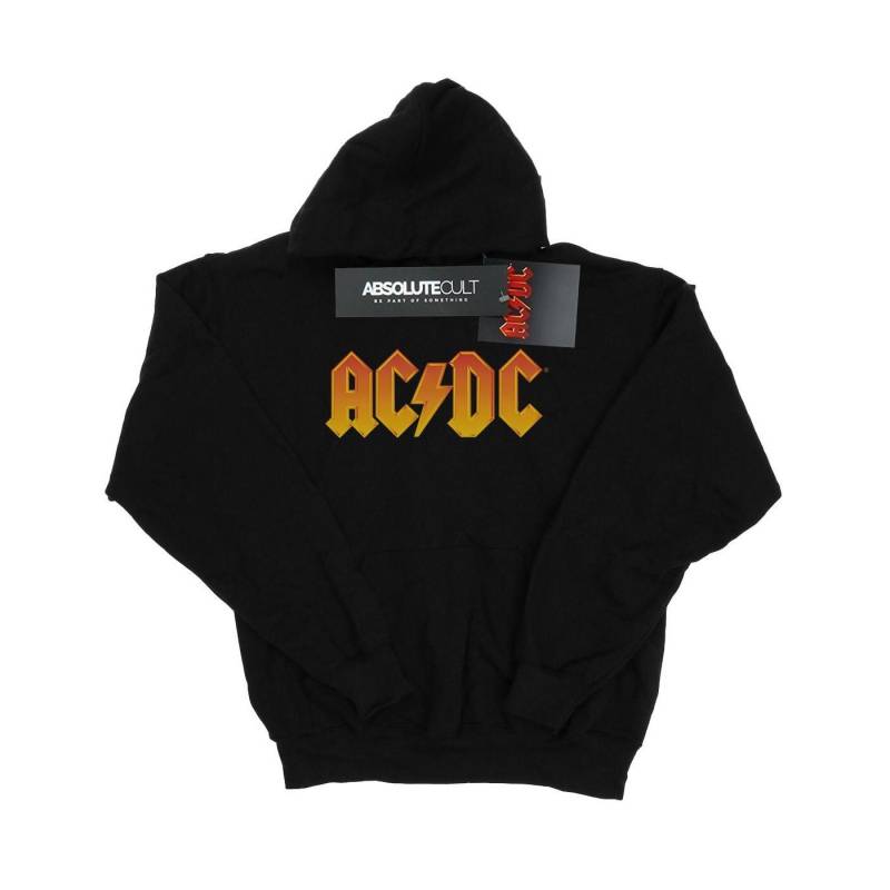 Acdc Fire Logo Kapuzenpullover Mädchen Schwarz 116 von AC/DC