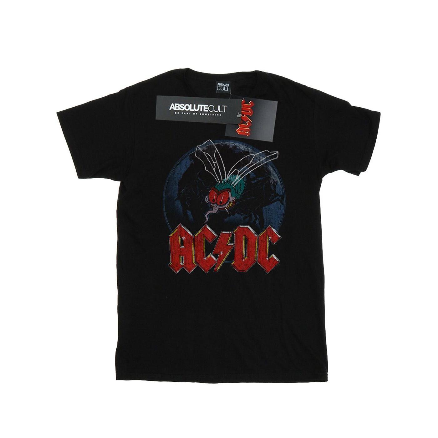 Acdc Fly On The Wall Boyfriend Fit Tshirt Damen Schwarz 5XL von AC/DC