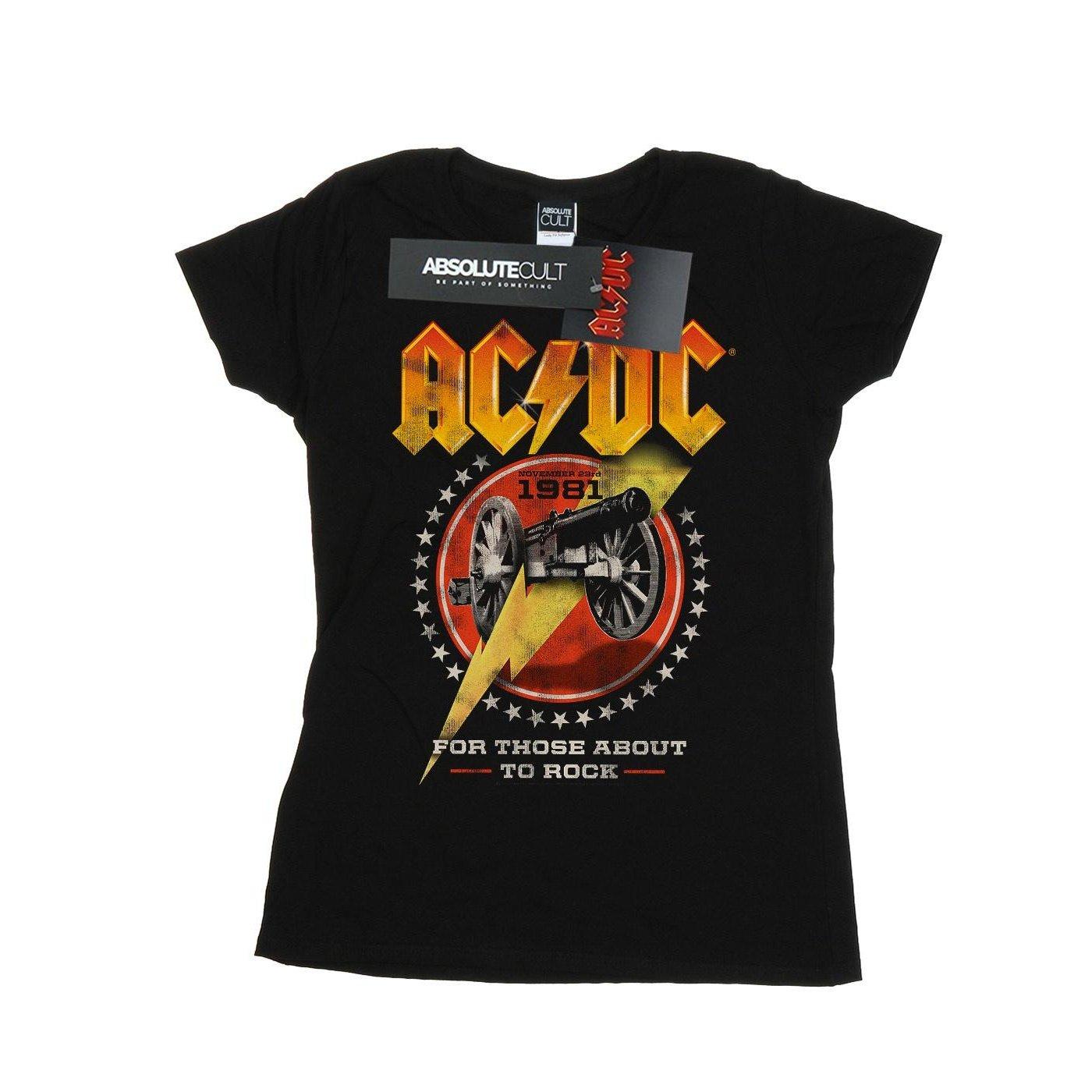 AC/DC - ACDC For Those About To Rock 1981 TShirt, für Damen, Schwarz, Größe S von AC/DC