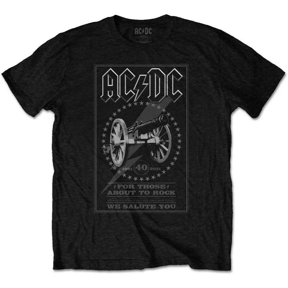 Acdc For Those About To Rock 40th Tshirt Damen Schwarz L von AC/DC