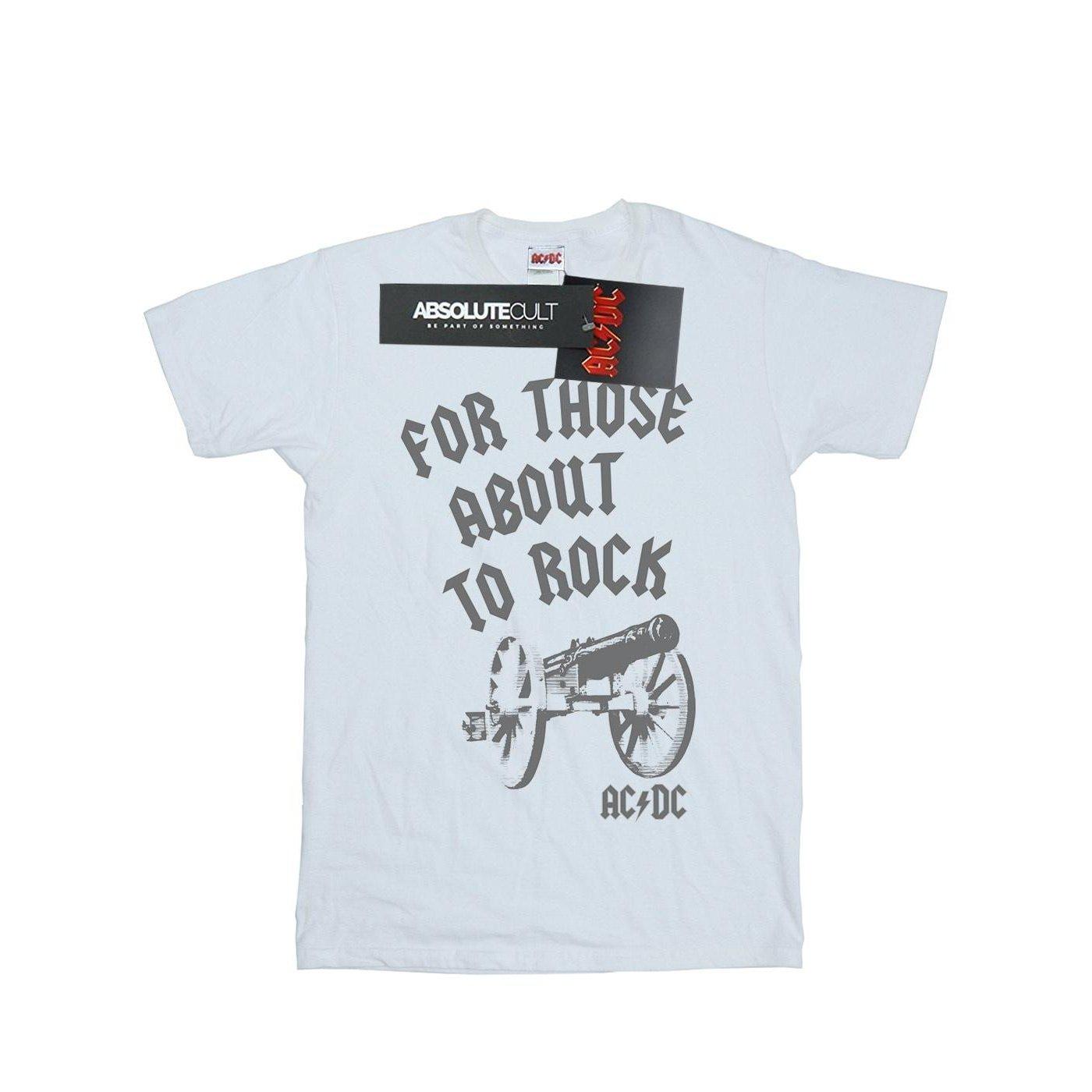 AC/DC - ACDC For Those About To Rock TShirt, für Damen, Weiss, Größe 3XL von AC/DC