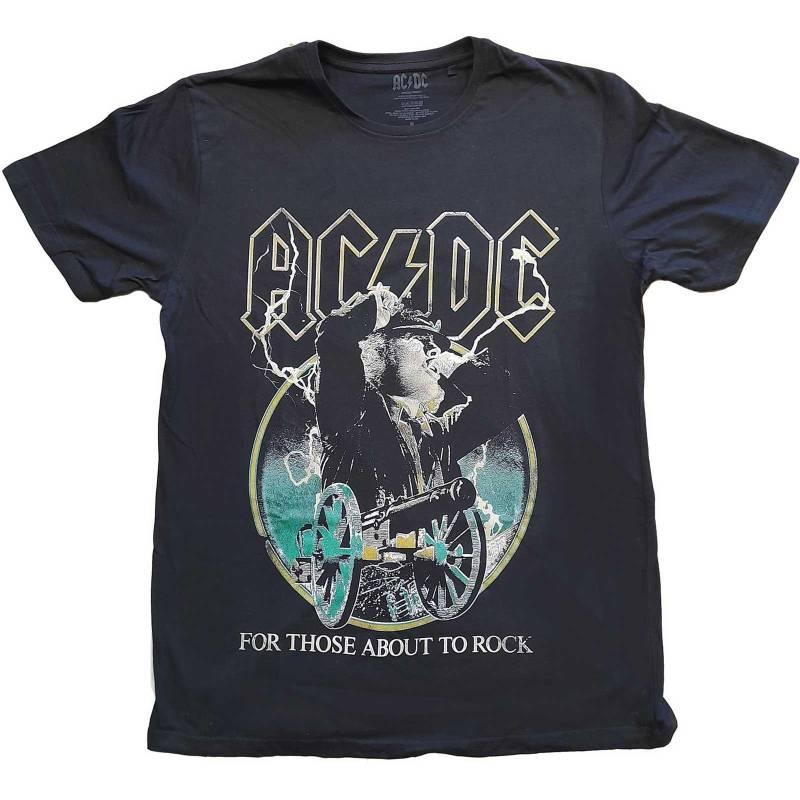 AC/DC - ACDC For Those About To Rock TShirt, für Damen, Schwarz, Größe L von AC/DC