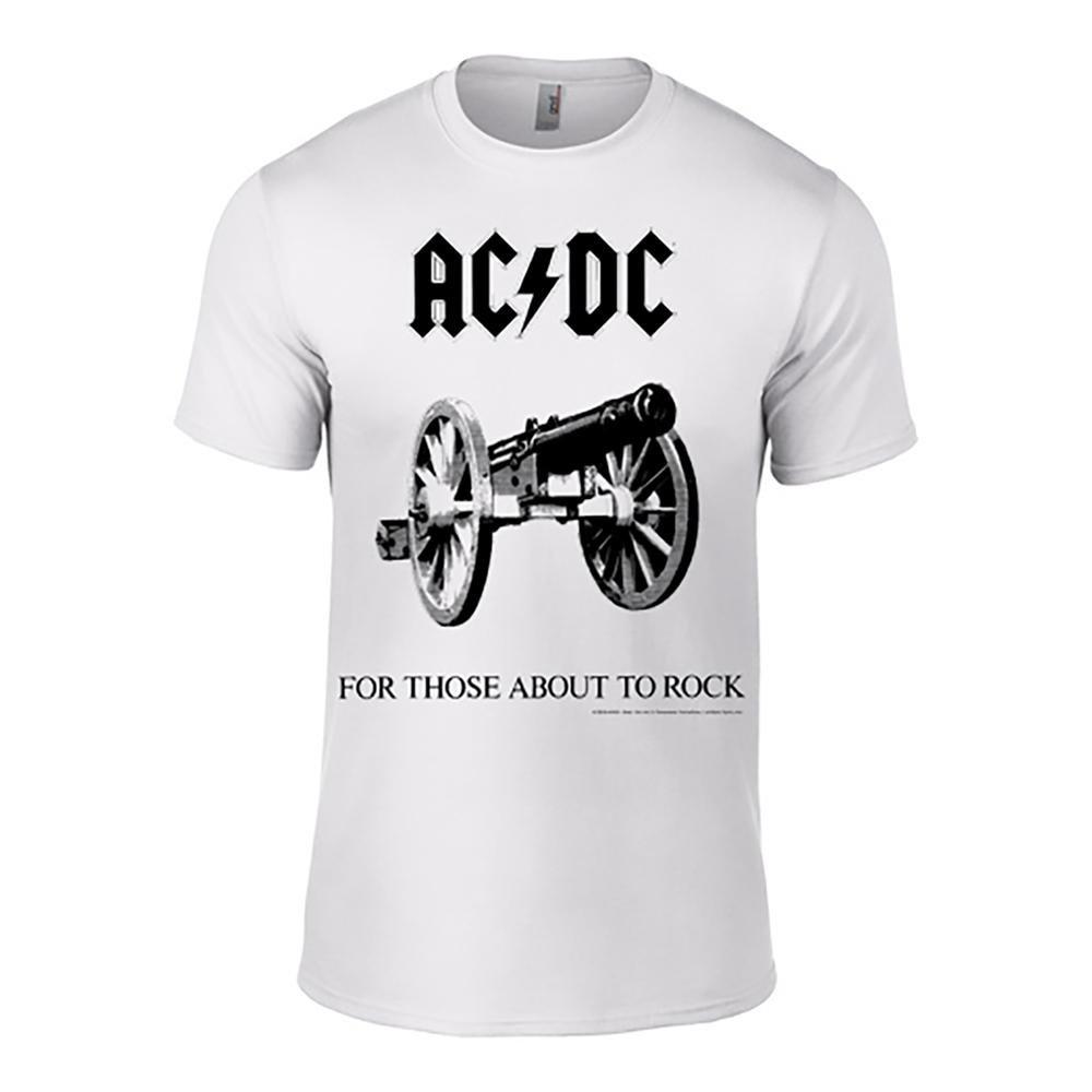 Acdc For Those About To Rock Tshirt Damen Weiss S von AC/DC