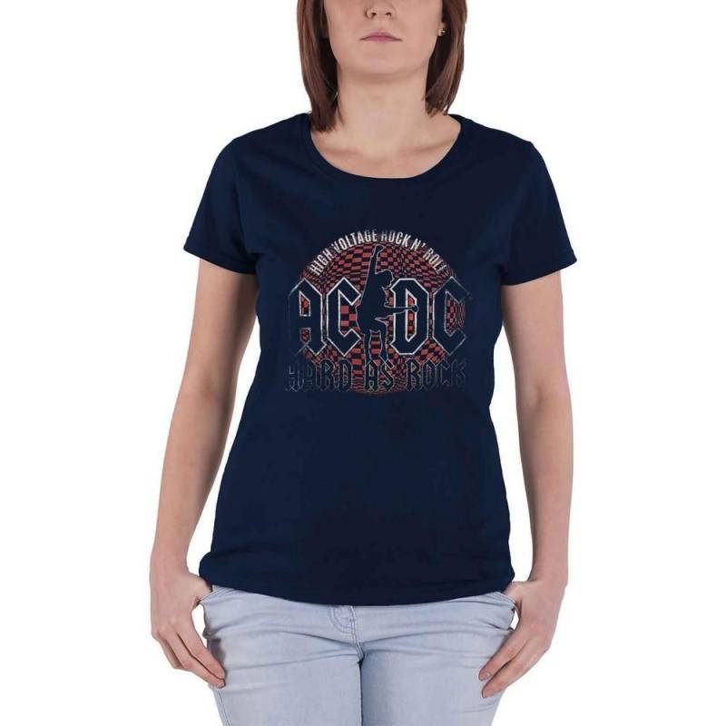 Acdc Hard As Rock Tshirt Damen Marine M von AC/DC