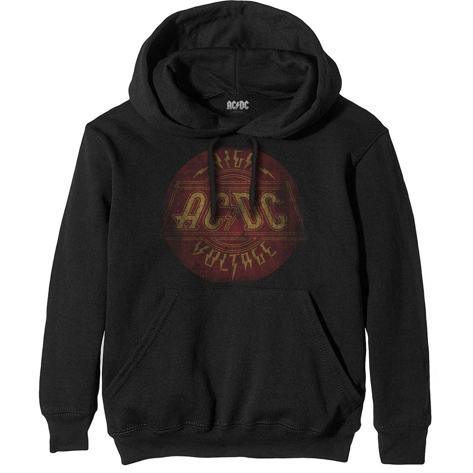 Acdc High Voltage Kapuzenpullover Damen Schwarz M von AC/DC