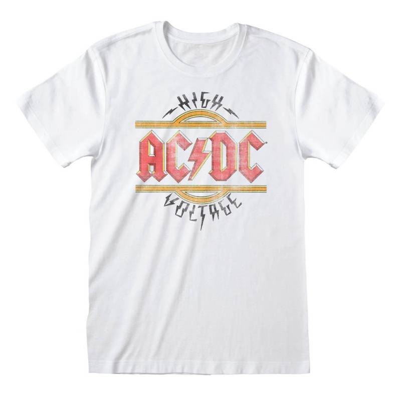 AC/DC - ACDC High Voltage TShirt, für Damen, Weiss, Größe L von AC/DC