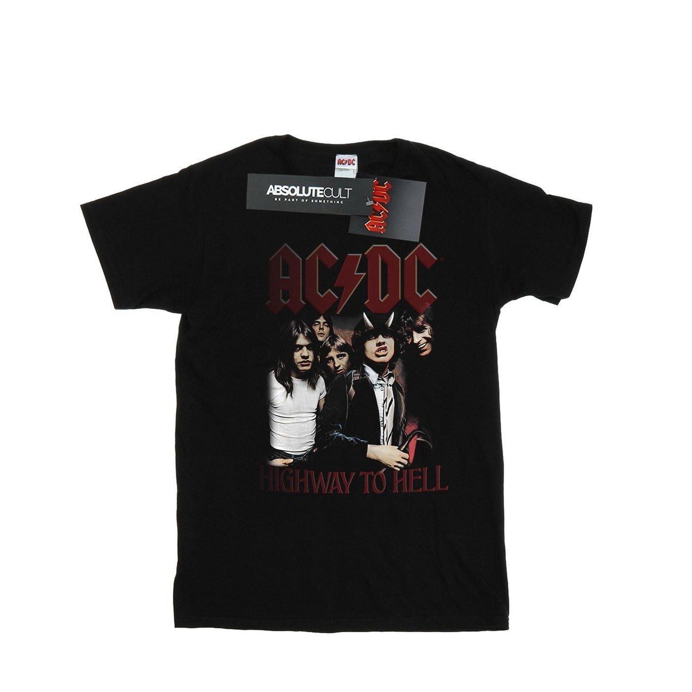 Acdc Highway To Hell Boyfriend Fit Tshirt Damen Schwarz 3XL von AC/DC