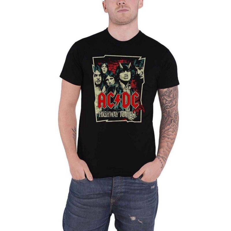 Acdc Highway To Hell Tshirt Damen Schwarz XL von AC/DC