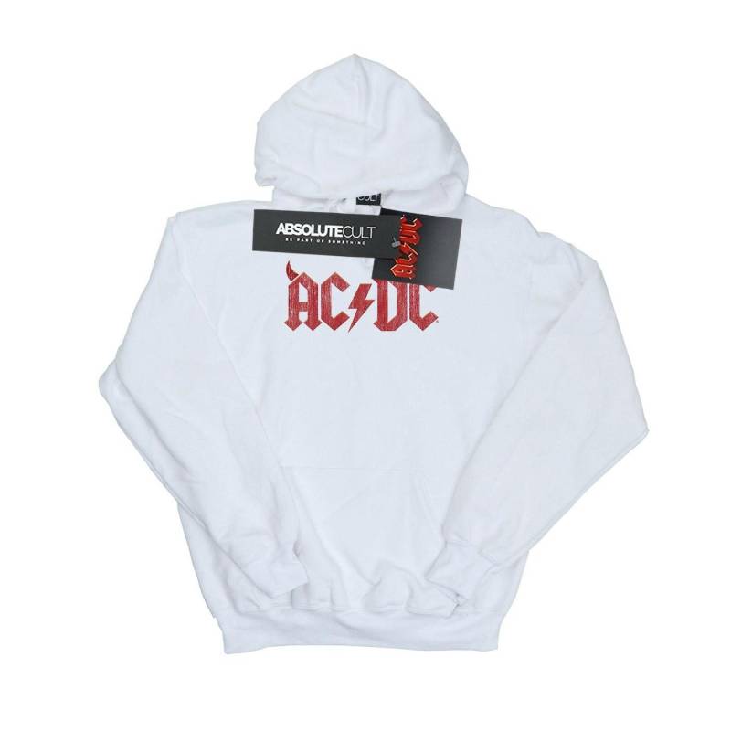 Acdc Horns Logo Kapuzenpullover Herren Weiss 3XL von AC/DC