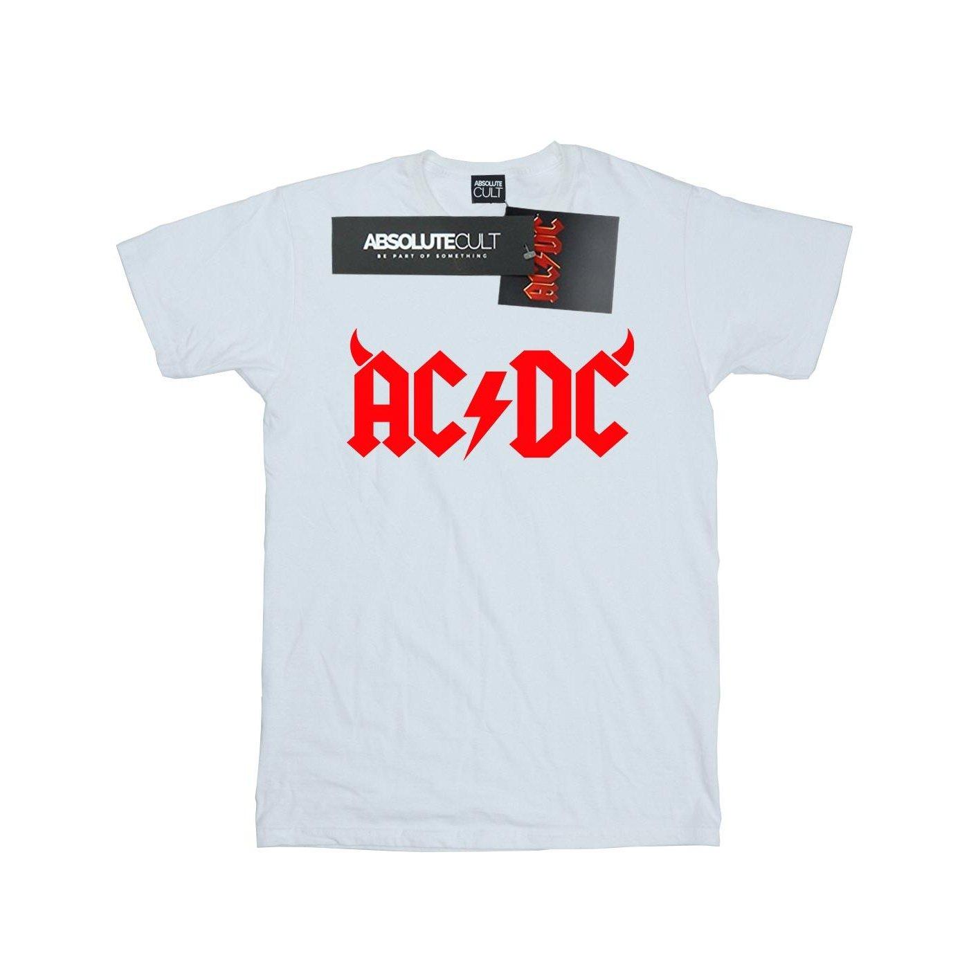 Acdc Horns Logo Tshirt Damen Weiss 3XL von AC/DC