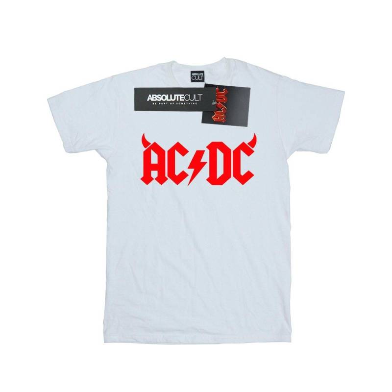 Acdc Horns Logo Tshirt Damen Weiss 3XL von AC/DC