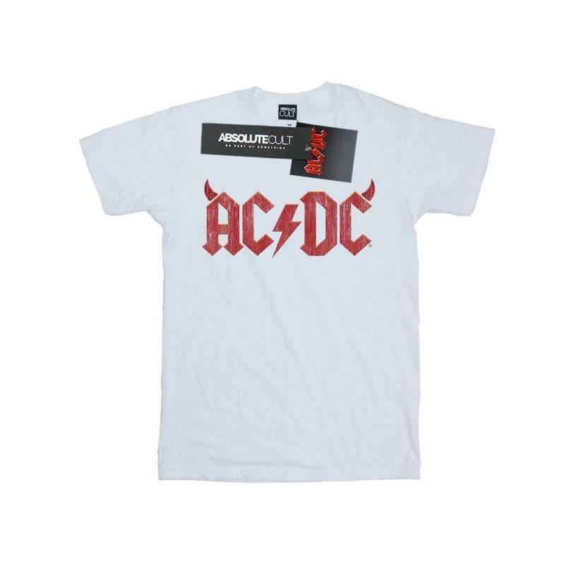 Acdc Horns Logo Tshirt Damen Weiss 4XL von AC/DC