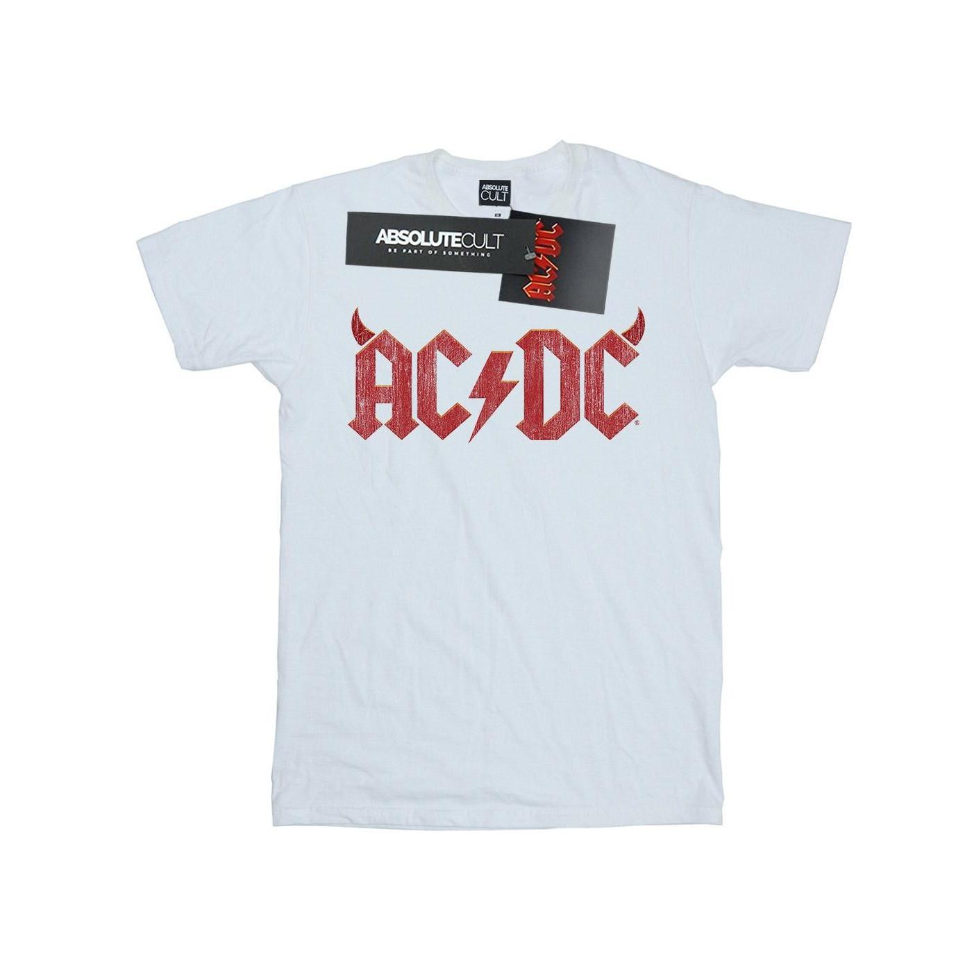 Acdc Horns Logo Tshirt Herren Weiss 3XL von AC/DC