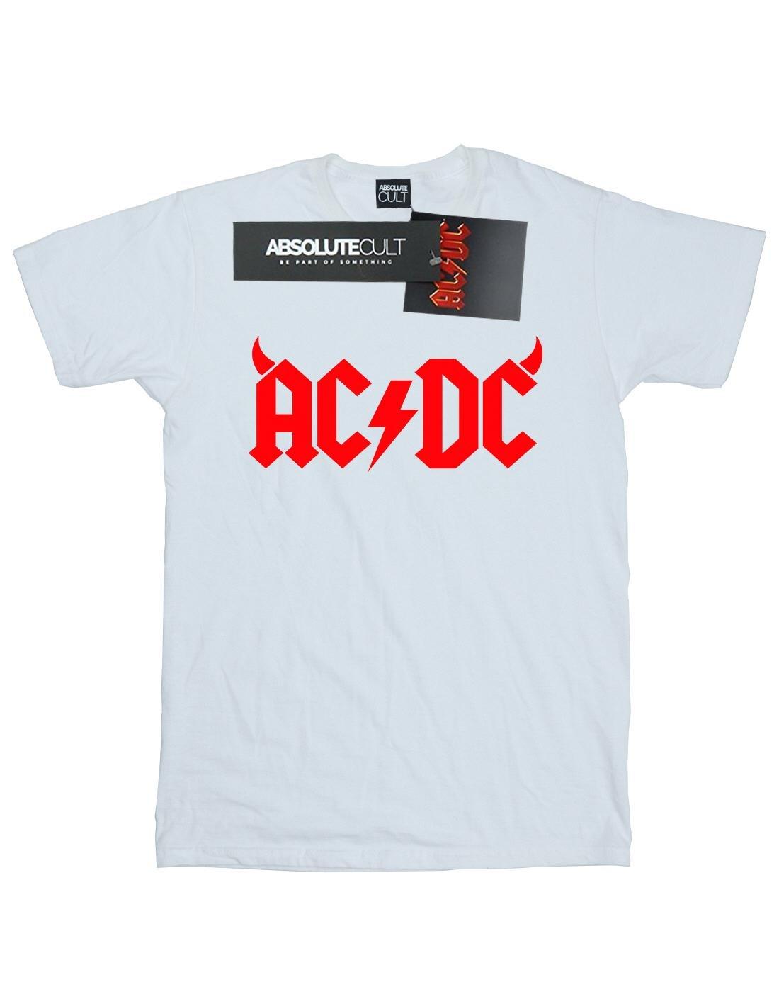 Acdc Horns Logo Tshirt Herren Weiss M von AC/DC