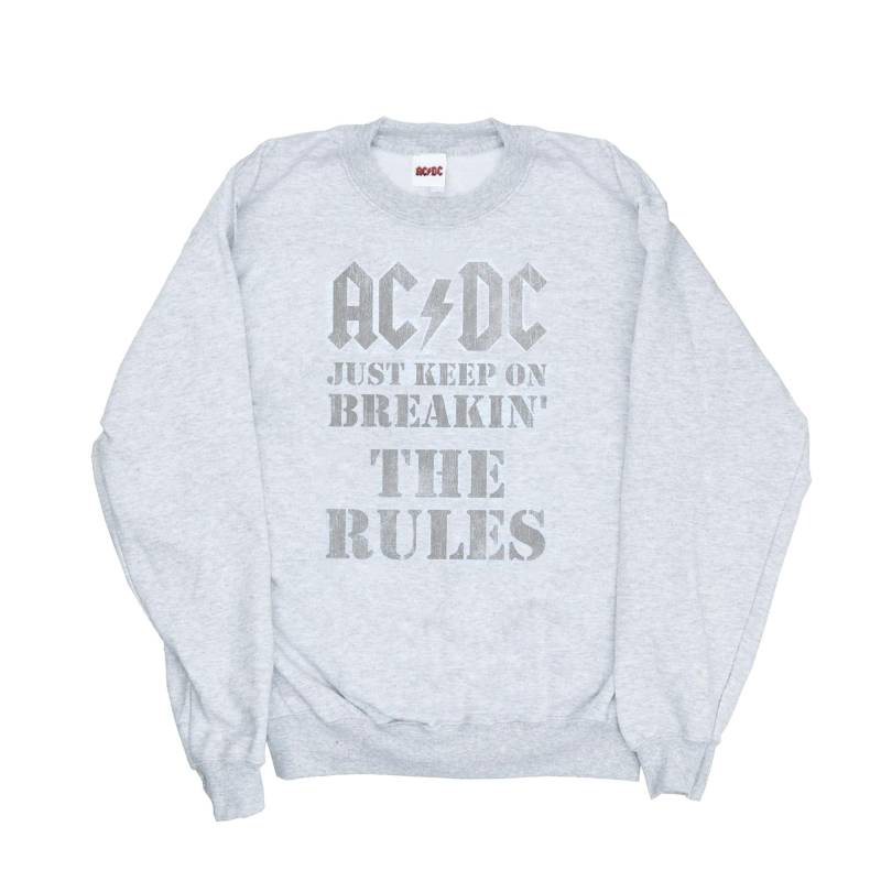 Acdc Just Keep On Breaking The Rules Sweatshirt Damen Grau XL von AC/DC