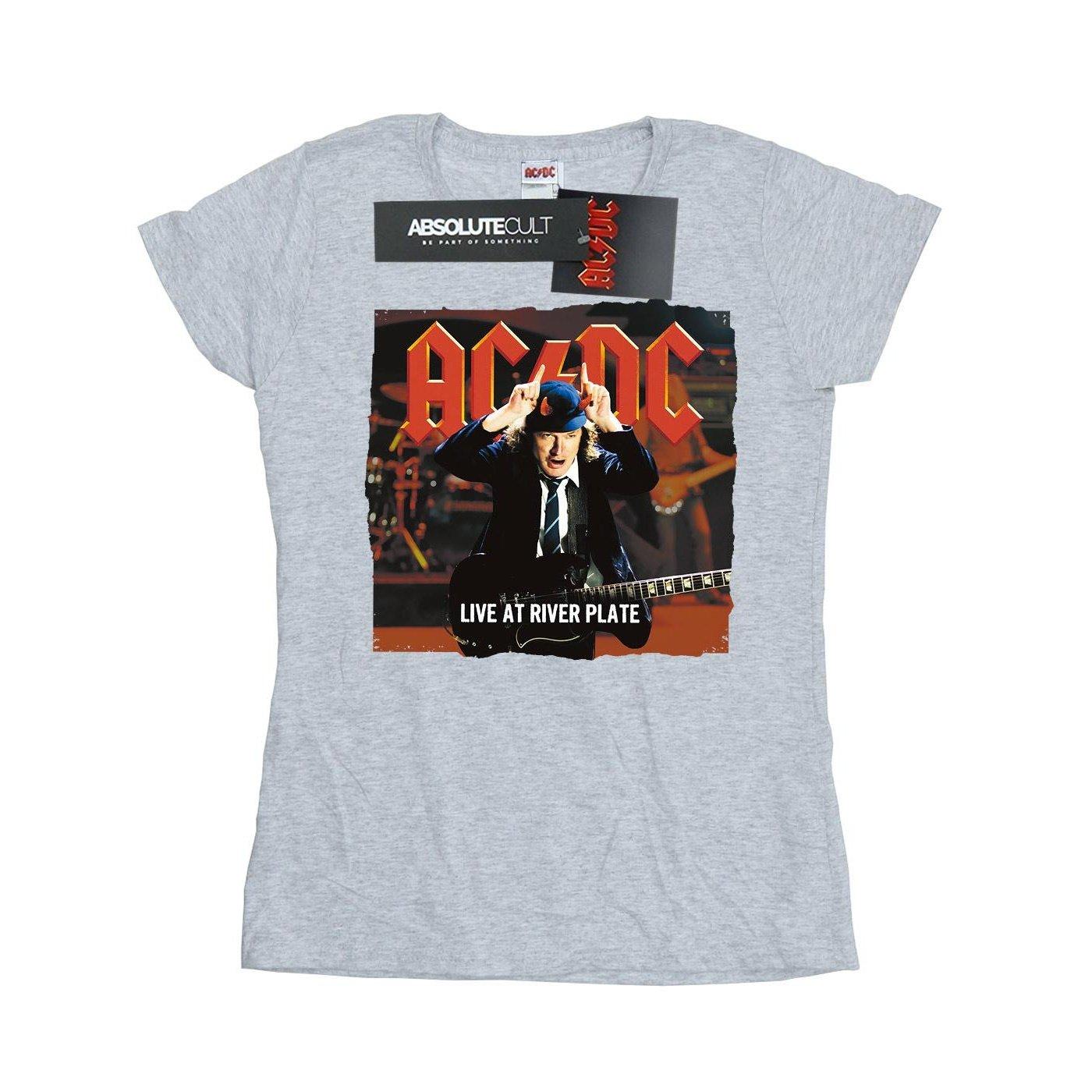 Acdc Live At River Plate Columbia Records Tshirt Damen Grau XXL von AC/DC