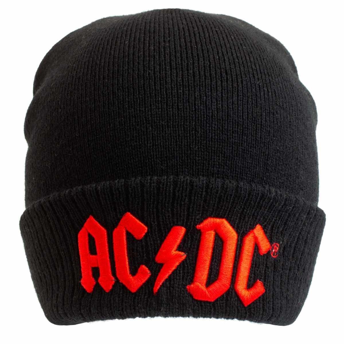 Acdc Mütze Logo Herren Schwarz ONE SIZE von AC/DC