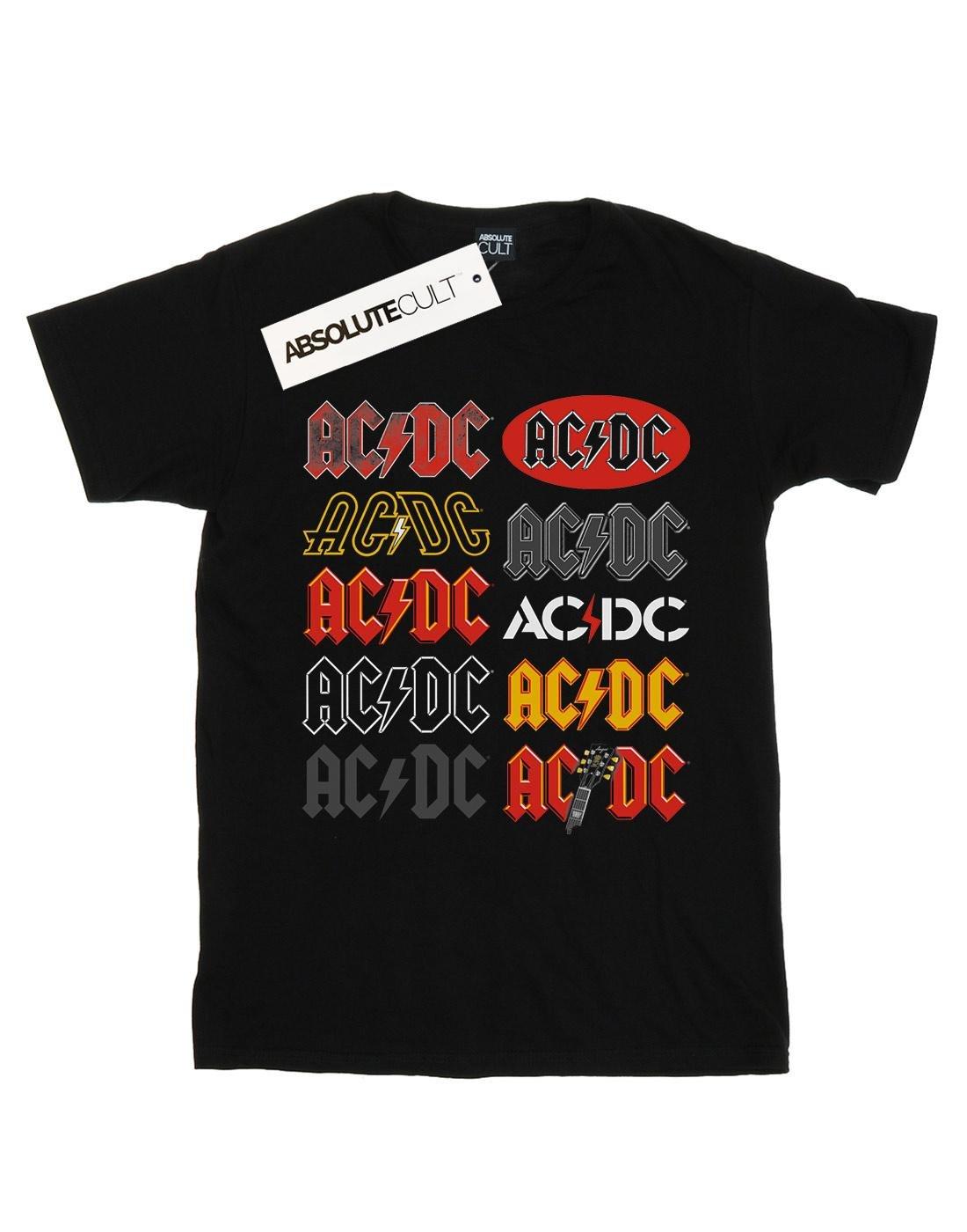 Acdc Multi Logos Tshirt Herren Schwarz M von AC/DC