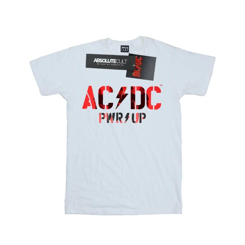 Acdc Pwr Up Photo Logo Tshirt Herren Weiss S von AC/DC