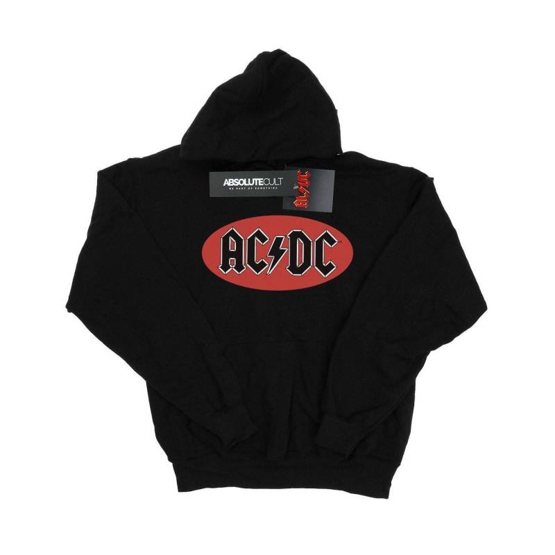 Acdc Red Circle Logo Kapuzenpullover Damen Schwarz L von AC/DC