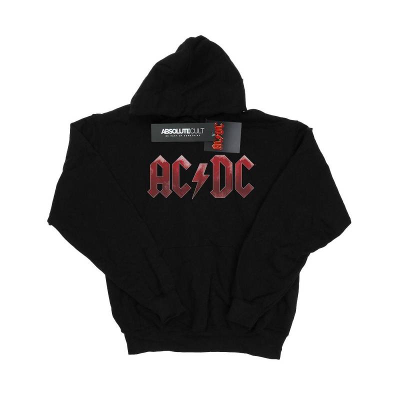 Acdc Red Ice Logo Kapuzenpullover Jungen Schwarz 128 von AC/DC