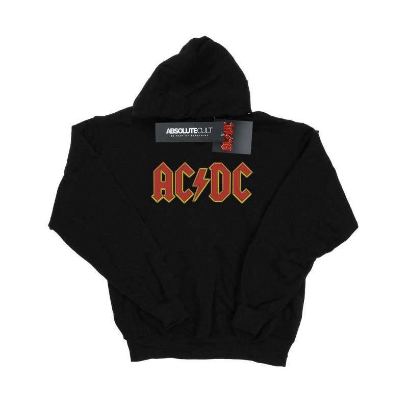 Acdc Red Logo Kapuzenpullover Jungen Schwarz 128 von AC/DC