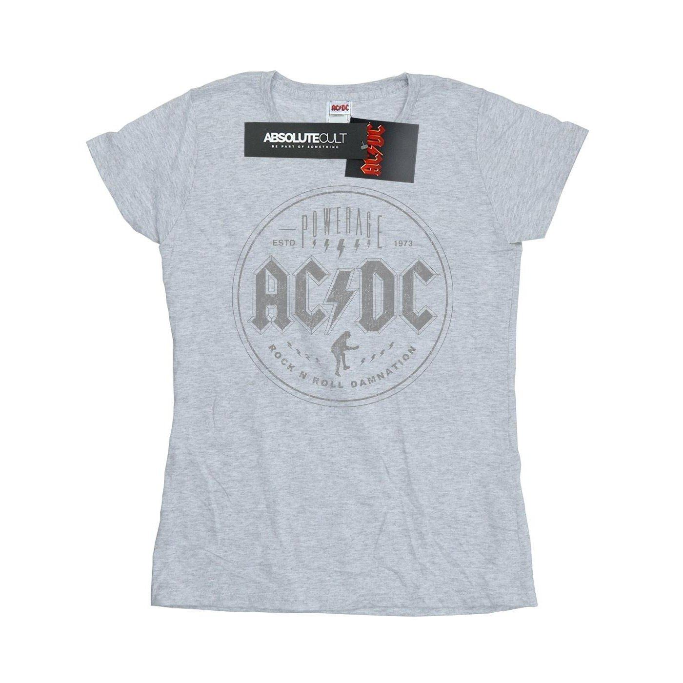 Acdc Rock N Roll Damnation Black Tshirt Damen Grau L von AC/DC