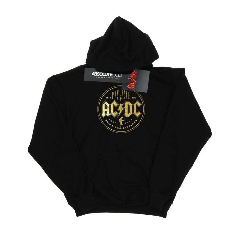 Acdc Rock N Roll Damnation Kapuzenpullover Mädchen Schwarz 152-158 von AC/DC