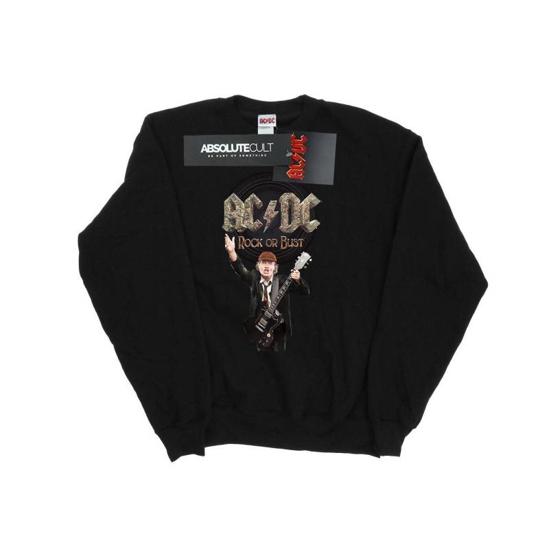 Acdc Rock Or Bust Angus Young Sweatshirt Damen Schwarz XL von AC/DC