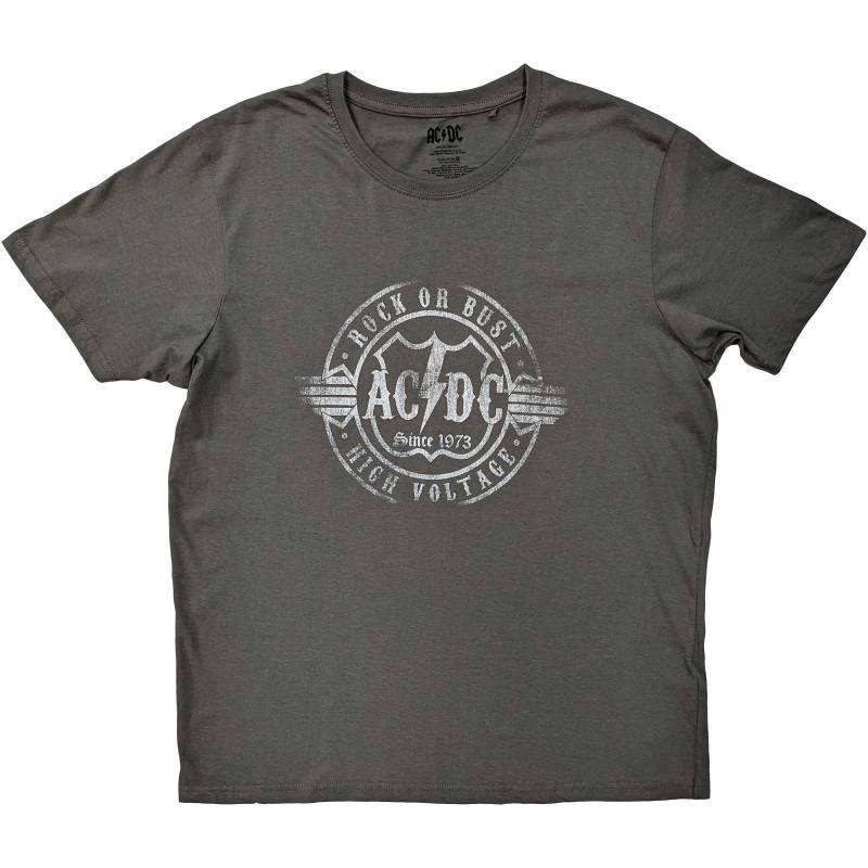 AC/DC - ACDC Rock Or Bust TShirt, für Damen, Grau, Größe XXL von AC/DC