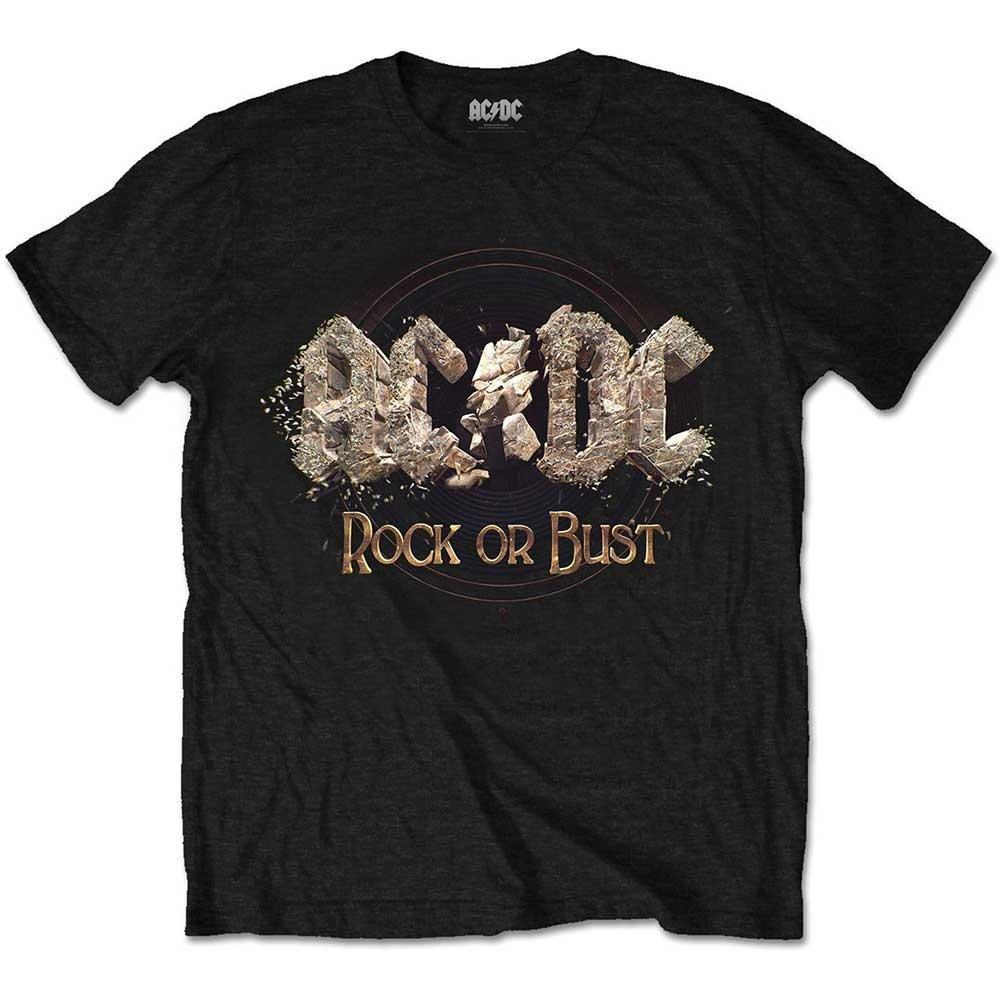 Acdc Rock Or Bust Tshirt Damen Schwarz S von AC/DC