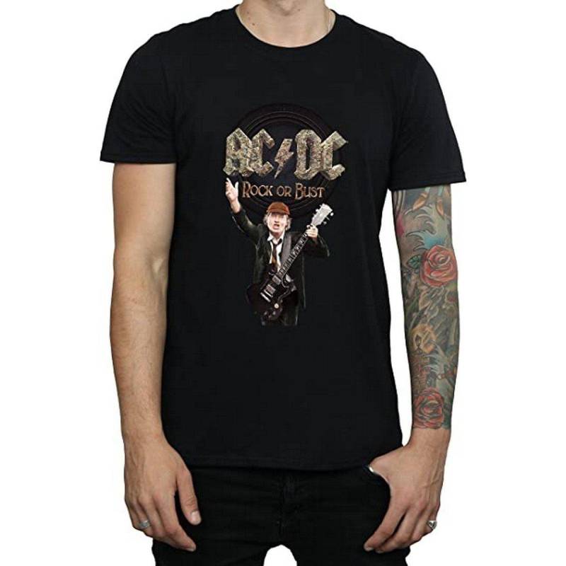 Acdc Rock Or Bust Tshirt Herren Schwarz M von AC/DC