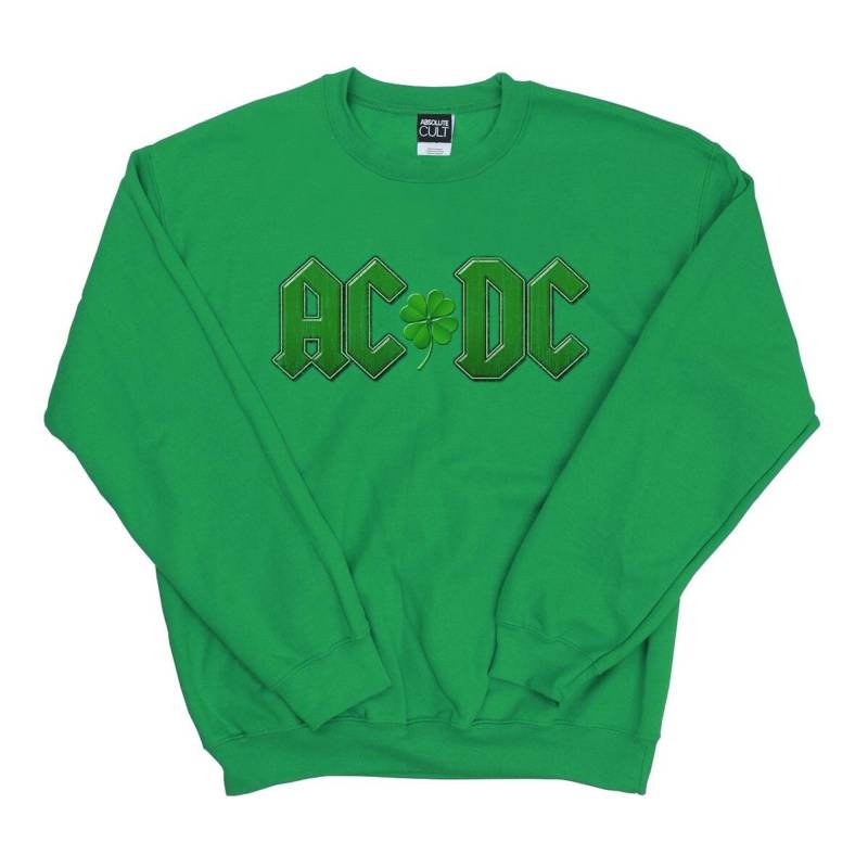 Acdc Shamrock Logo Sweatshirt Damen Grün L von AC/DC