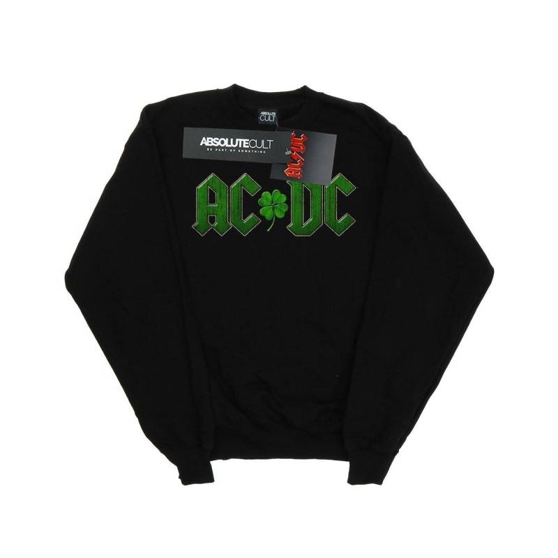 Acdc Shamrock Logo Sweatshirt Damen Schwarz L von AC/DC