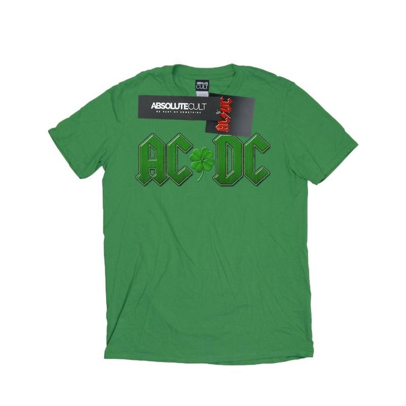 Acdc Shamrock Logo Tshirt Damen Grün S von AC/DC