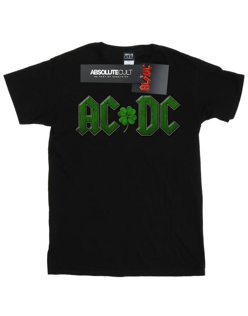 Acdc Shamrock Logo Tshirt Damen Schwarz 4XL von AC/DC