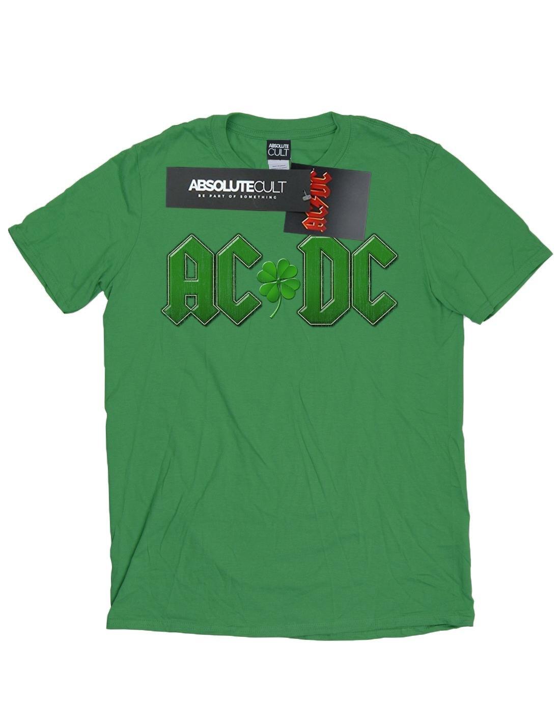 Acdc Shamrock Logo Tshirt Herren Grün L von AC/DC