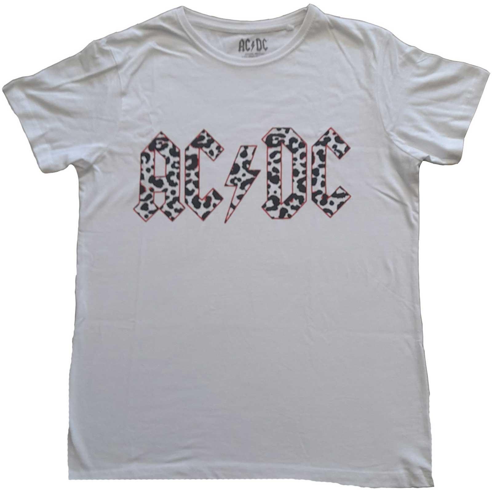 Acdc Tshirt Logo Damen Weiss 40 von AC/DC