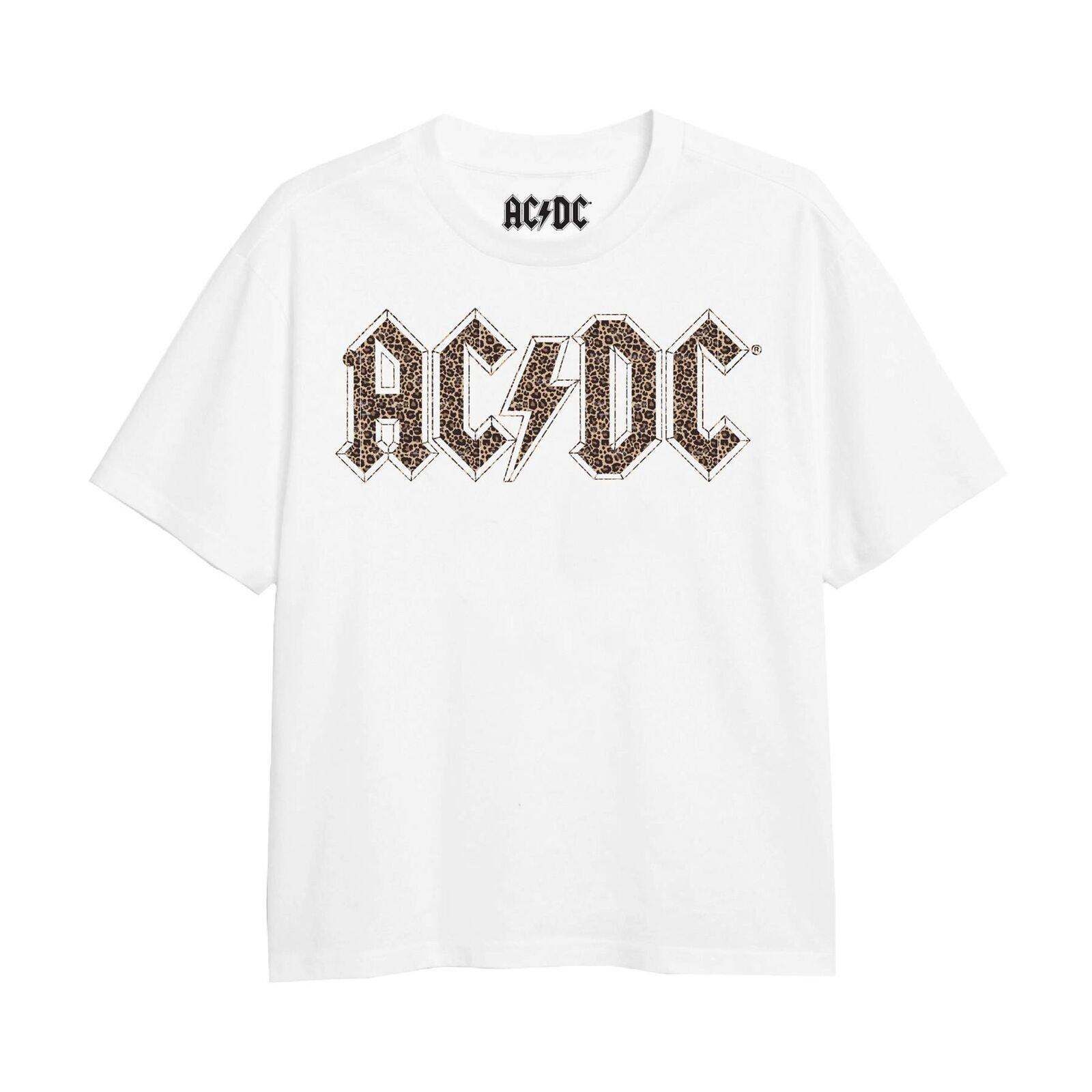 Acdc Tshirt Logo Mädchen Weiss 152-158 von AC/DC