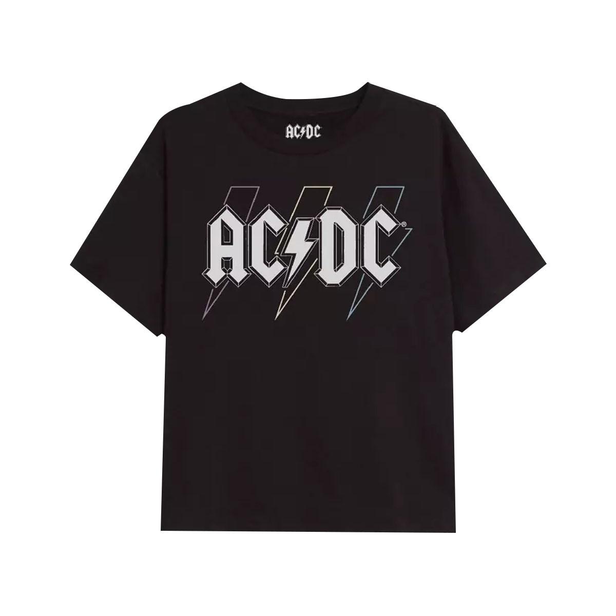 Acdc Tshirt Mädchen Schwarz 146/152 von AC/DC