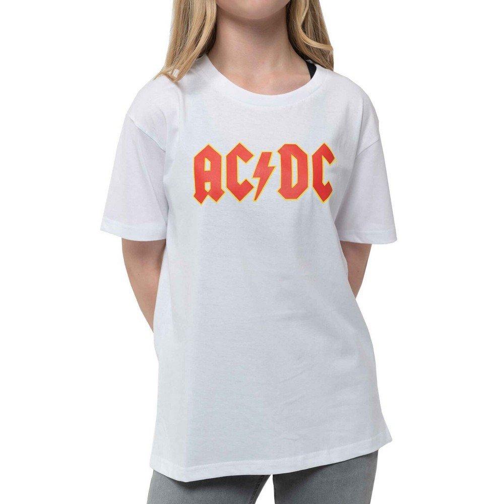 Acdc Tshirt Mädchen Weiss 128 von AC/DC