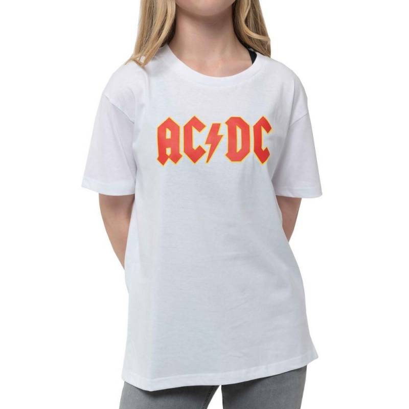 AC/DC - ACDC TShirt, 146/152, Weiss von AC/DC