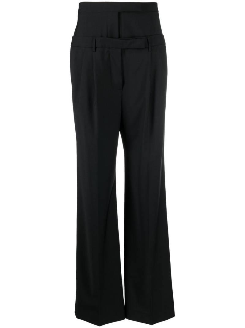 AC9 high-rise double waistband trousers - Black von AC9