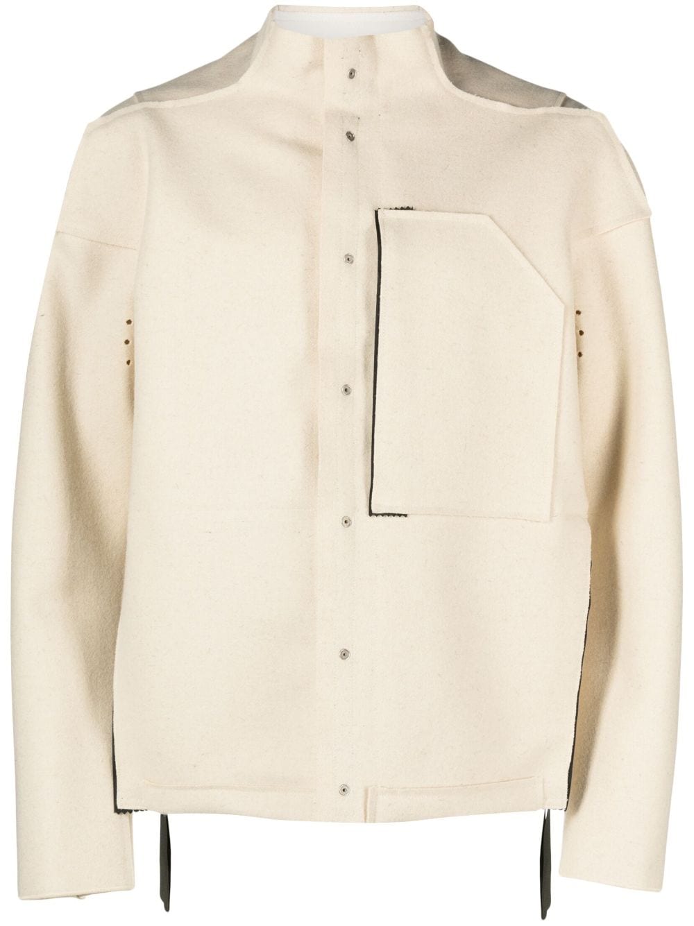 ACRONYM J70-BU wool shirt jacket - White von ACRONYM