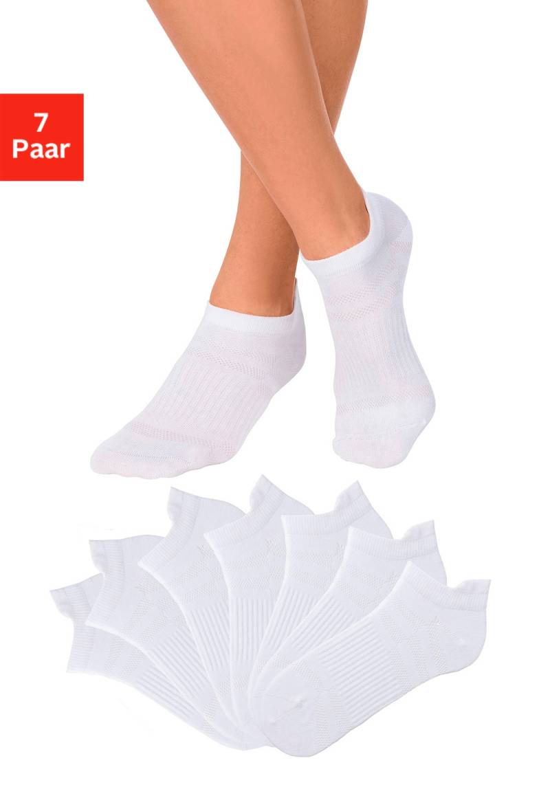 LASCANA ACTIVE Sneakersocken, (Packung, 7 Paar), in Piqué-Optik von LASCANA ACTIVE