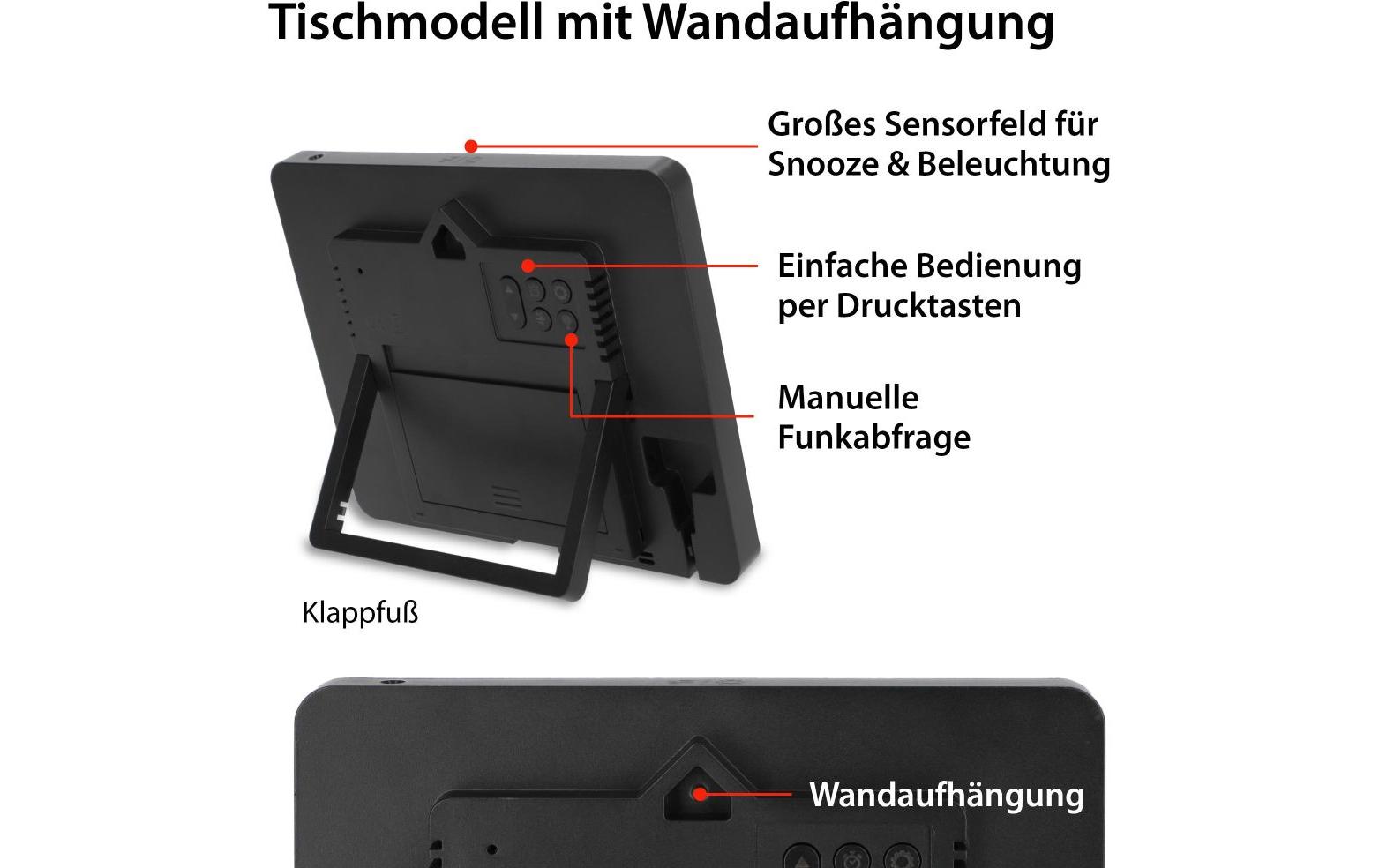 ADE Wanduhr »XL, Schwarz/Weiss« von ADE