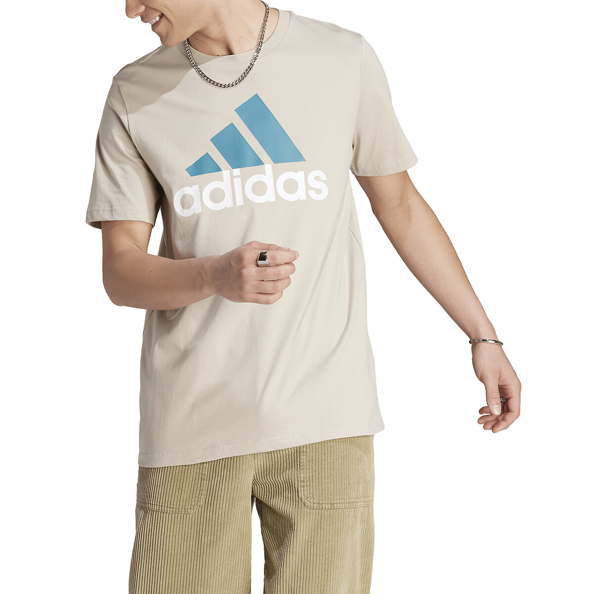 Essentials T-Shirt aus Baumm-Jersey, grosses Logo von ADIDAS SPORTSWEAR